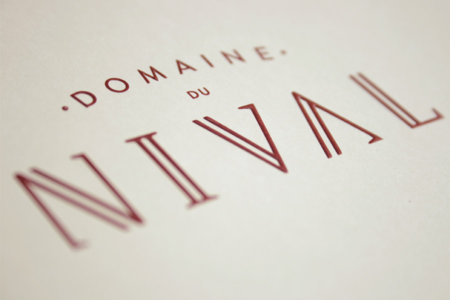 3399 : Domaine du Nival - Identité et imprimé